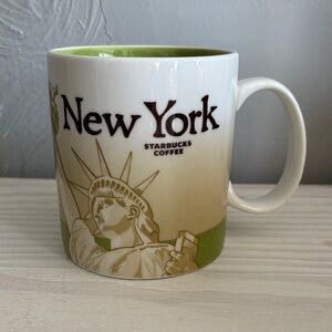 Starbucks New York Mug - White, Tan, and Green‎